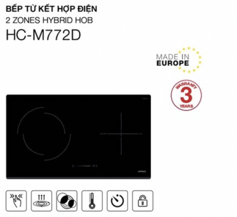 Bếp kết hợp HAFELE 1 từ 1 điện HC-M772D ( LIÊN HỆ TRỰC TIẾP ĐỂ CÓ GIÁ TỐT NHẤT )