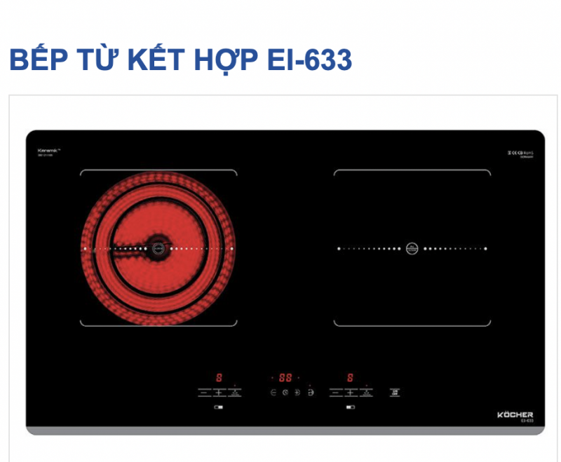 BẾP ĐIỆN TỪ KOCHER ( LIÊN HỆ TRỰC TIẾP ĐỂ CÓ GIÁ TỐT NHẤT )