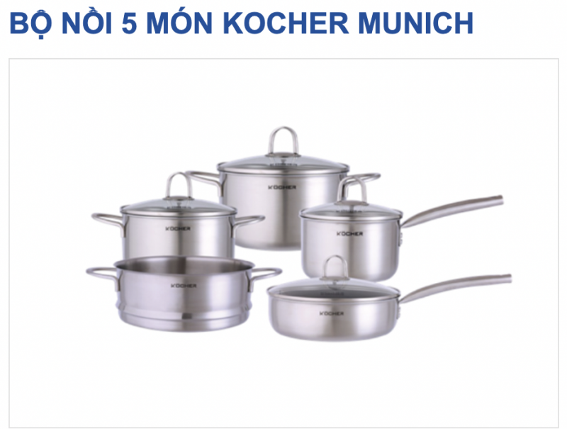 Nồi Munich 5 món